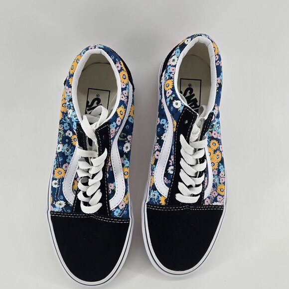 NEW! Vans Old Skool Floral Low Top - 5.5M/7W Black/Floral - Picture 4 of 7